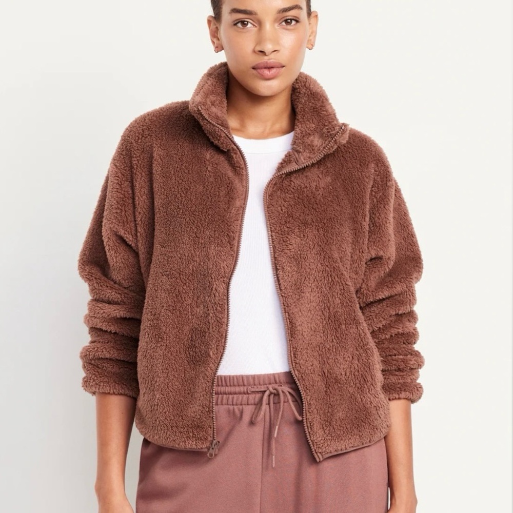 Old Navy zip up Sherpa jacket